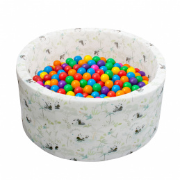 Piscină uscată Aga 90x40 cm cu bile Panda