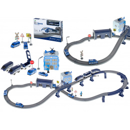 Aga Set trenuleț pentru copii Poliție 92 de piese