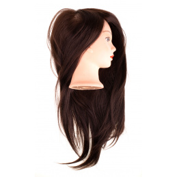 Cap de antrenament Aga pentru coafură - instruire - păr natural castaniu