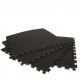 Aga Covoraș de spumă pentru copii 60x60 4 piese - Negru