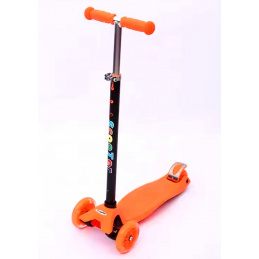 Trotinetă H1 Portocalie de Echilibru R-Sport Roți LED Iluminate