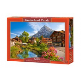 CASTORLAND Puzzle 500 de piese - Kandersteg, Elveția