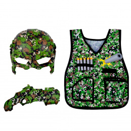 Aga4Kids Pistolă cu gloanțe din spumă MR1433 cu accesorii