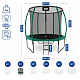 Aga SPORT EXCLUSIVE Trambulină 250 cm Verde închis + plasă de protecție + scară - CALITATEA a II-a