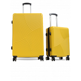 Aga Travel Set de valize de călătorie Galben, măr. L + S, 6CZ016 - CALITATEA II