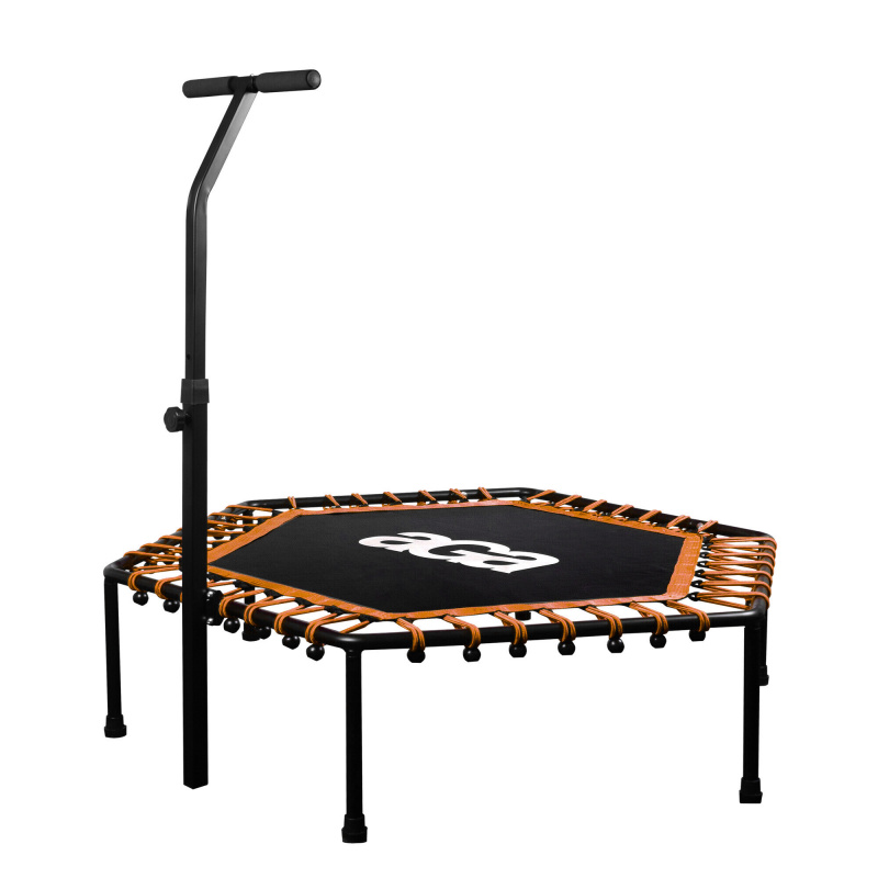 Aga FITNESS Trambulină 130 cm Portocalie + mâner