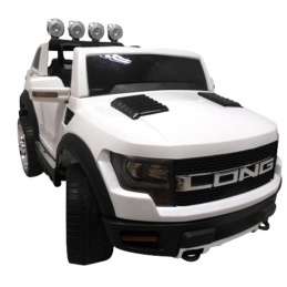 R-Sport Mașinuță electrică Cabrio LONG Albă