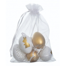 Set de 6 ouă de Paște pentru agățat