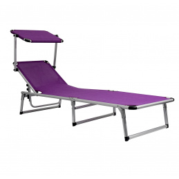 Aga Șezlong de grădină reglabil GARDEN EXCLUSIVE MC372310L Lila