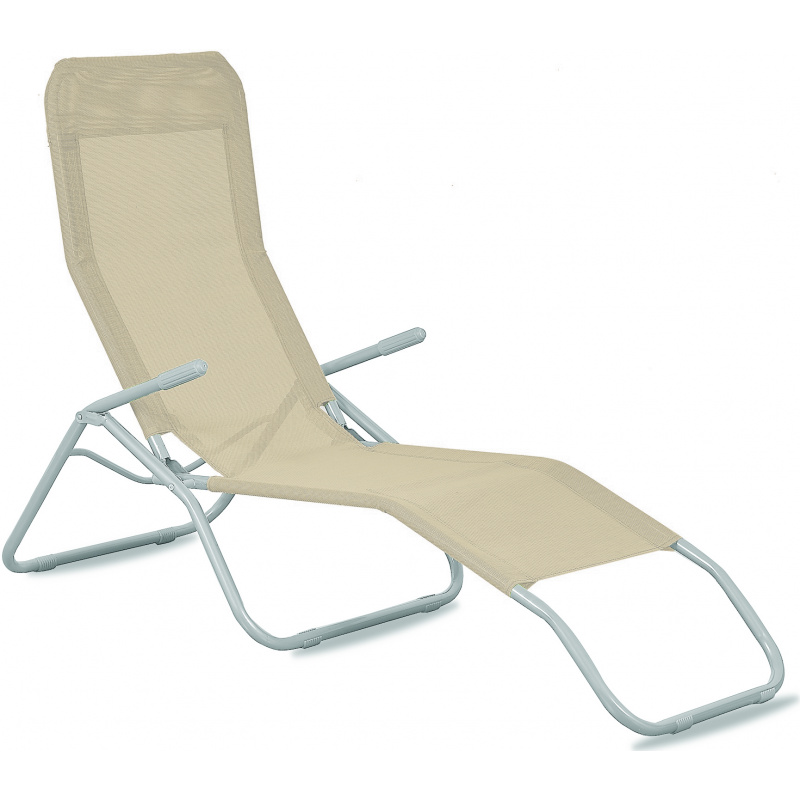 Șezlong de grădină Aga SIESTA Bej
