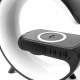 Lampa LED Aga RGB 5în1 cu încărcător wireless Negru