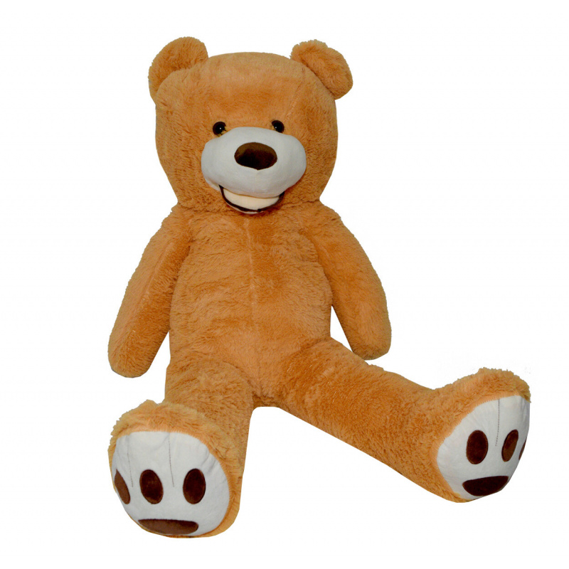 Aga4Kids Ursuleț de pluș 130 cm Maro deschis cu lăbuțe 6DZ012 - 2. CALITATE