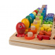 Puzzle din lemn cu peștișori, numere, cercuri ISO 17252