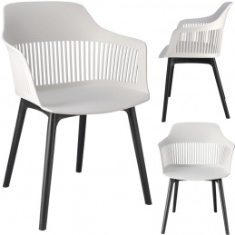 Scaun din plastic CORNIDO alb