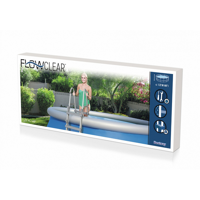 Scară pentru piscină 48 122cm BESTWAY