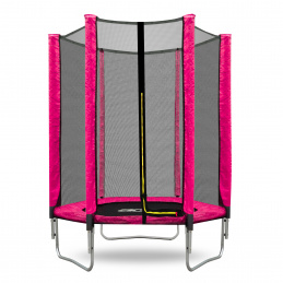 Aga SPORT TOP Trampolína 150 cm Růžová + ochranná síť