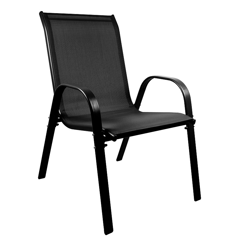 Aga Scaun de grădină Negru 6DAZ442 - CALITATEA a II-a