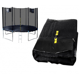 Chiemsee Plasă de protecție 430 cm pentru 8 stâlpi Negru