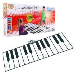 Covor muzical mare pentru copii 3+ Keyboard XXL 260x74cm + Mod de înregistrare + Cablu MP3 Covor muzical mare pentru copii 3+ Keyboard XXL 260x74cm + Mod de înregistrare + Cablu MP3