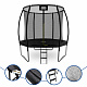 Aga SPORT EXCLUSIVE Trambulină 250 cm Negru + plasă de protecție + scară