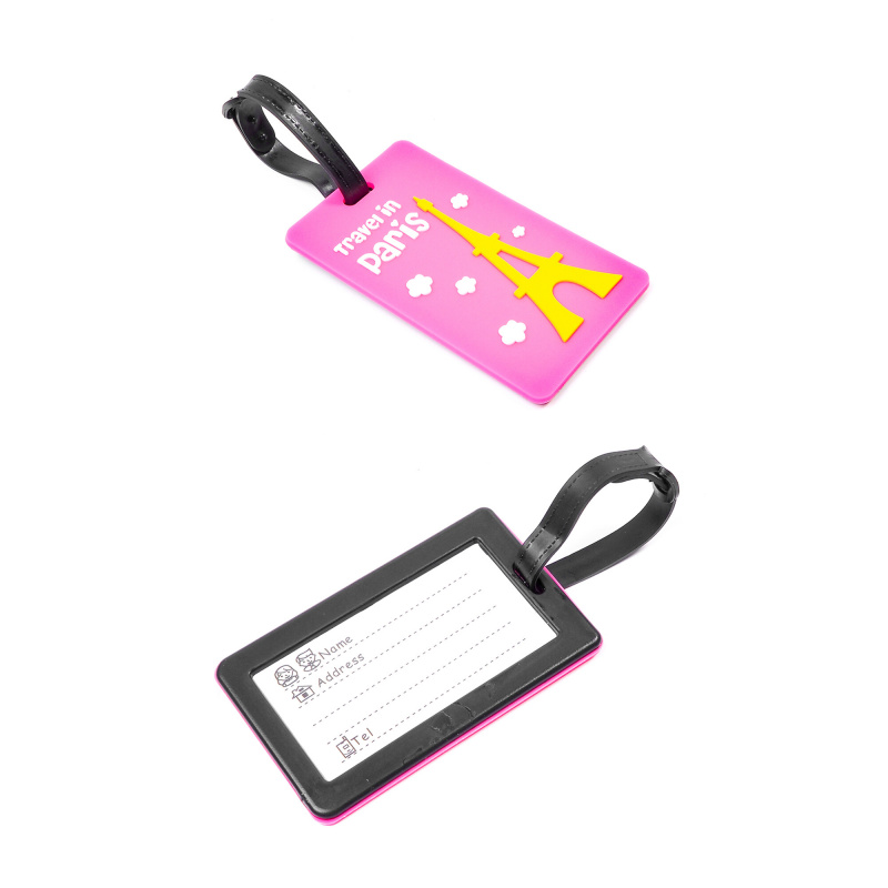 Aga Etichetă pentru bagaj Roz