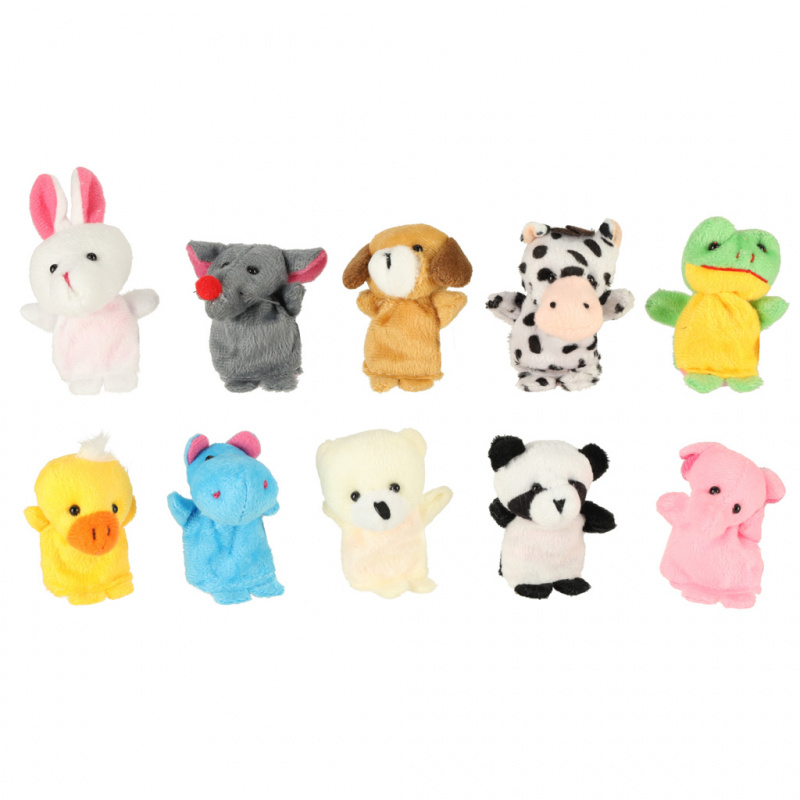 Set Aga 10 marionete - Animale vesele