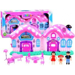 Căsuță de joacă de basm pliabilă cu mobilier ZA2635 universală Căsuță de joacă de basm pliabilă cu mobilier ZA2635 universală