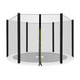 Aga Plasă de protecție 305 cm pentru 6 stâlpi Plasă neagră / Neagră