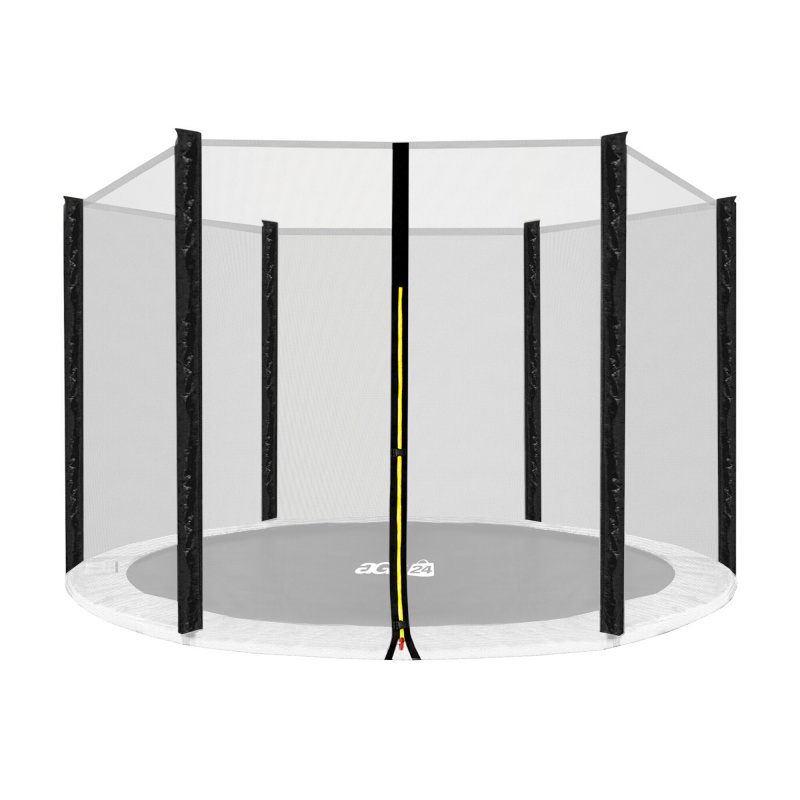 Aga Plasă de protecție 305 cm pentru 6 stâlpi Plasă neagră / Neagră