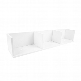 Aga Raft de perete 79x15x16 cm Alb 6DAZ168 - II. CALITATE