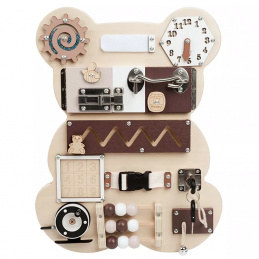 Aga4Kids Tablă Montessori din lemn Ursuleț