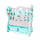 Aga4Kids Țarc de joacă din plastic pentru copii cu accesorii 206x177x64 cm Verde