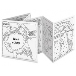 Caiet de colorat tip acordeon - O zi la Zoo 5+ MONUMI universal Caiet de colorat tip acordeon - O zi la Zoo 5+ MONUMI universal