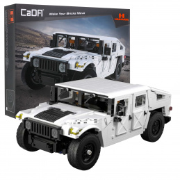 Cărămizi tehnice CaDA 1386 buc. Vehicul militar Humvee 1:12 pentru copii de 8+