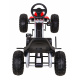 Kart mare cu pedale Puternic pentru copii Roșu + sarcină de 100 kg + roți EVA + Frână de mână + Scaun sport