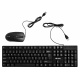 Dexxer tastatură cu fir + mouse negru K70