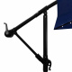 Umbrelă de grădină Aga 300 cm Albastru închis cu iluminare LED