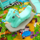 Aga4Kids Țarc de joacă din plastic pentru copii cu accesorii 206x177x64 cm Verde
