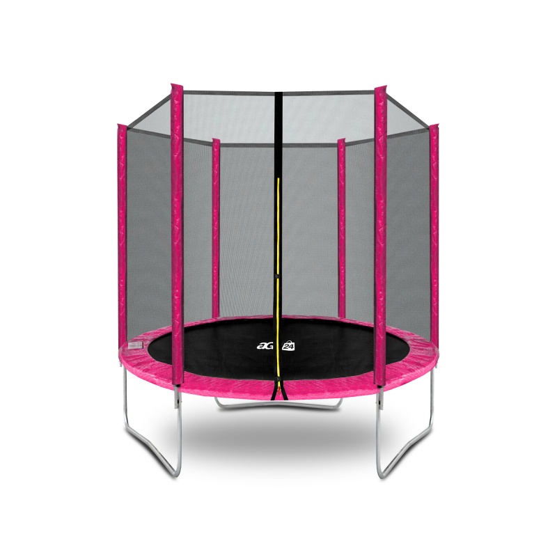 Aga SPORT TOP Trambulină 180 cm Roz + plasă de protecție