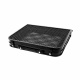 Aga Masă de camping pliabilă 60x40x25/33 cm Negru