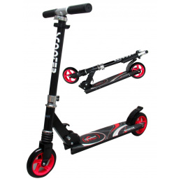 Trotinetă Mare H7 NEGRU-ROȘU Pliabilă R-Sport roți 145 mm până la 100 kg