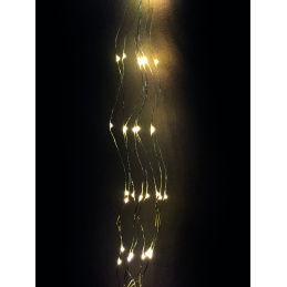 Linder Exclusiv Ghirlandă de Crăciun cu Ramuri Alb Cald 64 LED-uri