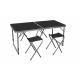 Aga Set de camping pliabil Negru