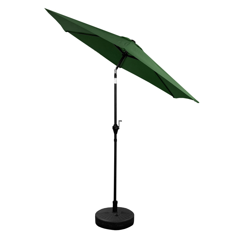 Aga Umbrelă de grădină înclinabilă 250 cm Verde închis
