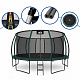 Aga SPORT EXCLUSIVE Trambulină 500 cm Verde închis + plasă de protecție + scară
