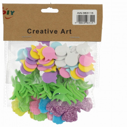 Autocolante colorate din spumă pentru Paște