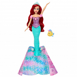 Păpușa Disney Princess Ariel cu transformare JLK19
