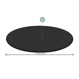 Acoperire 280cm pentru piscină gonflabilă Fast Set 244cm/8FT BESTWAY Acoperire 280cm pentru piscină gonflabilă Fast Set 244cm/8FT BESTWAY