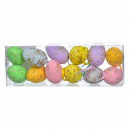 Ouă de prepeliță din polistiren 12 buc. paște