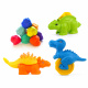 Aga4Kids Plastilină 10 buc + accesorii Dinozauri